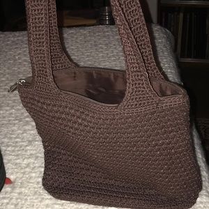 Sak brown "knit" brown purse